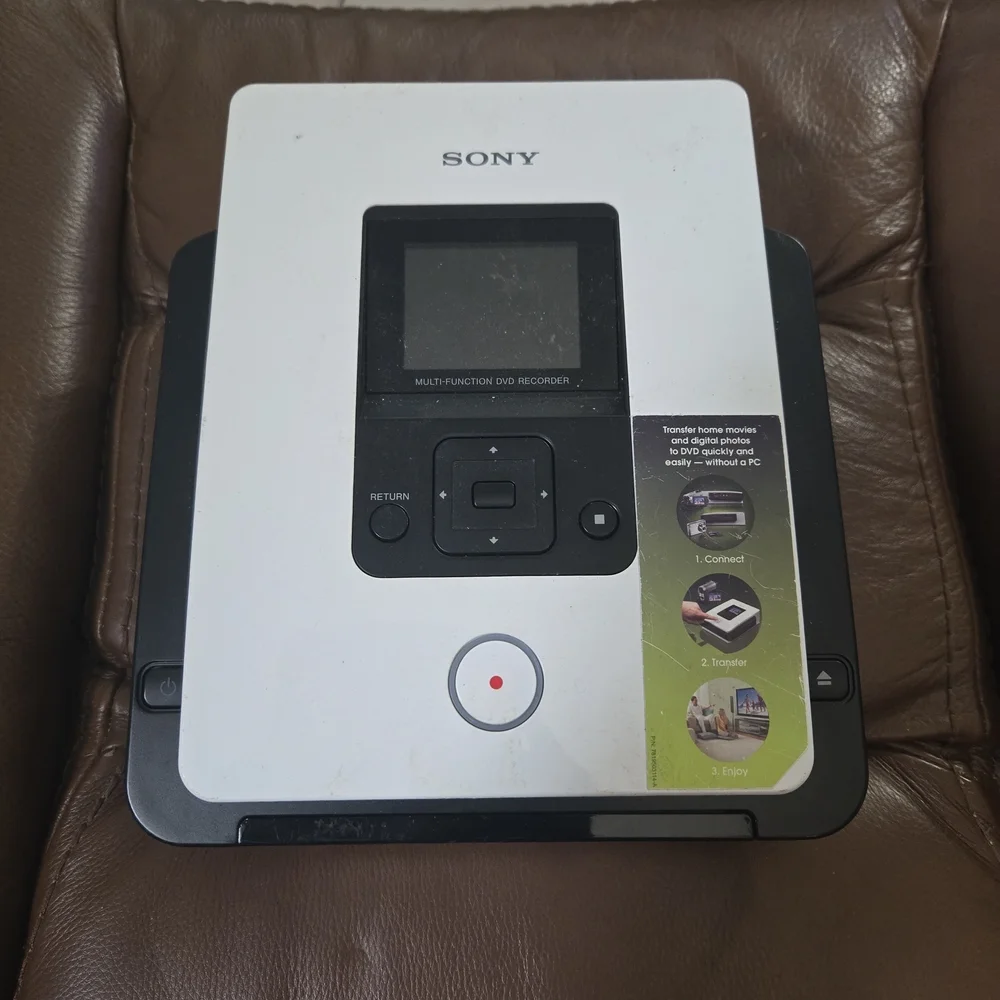 Sony White and Black Multi-Function Disc Recorder 288 No Cable.